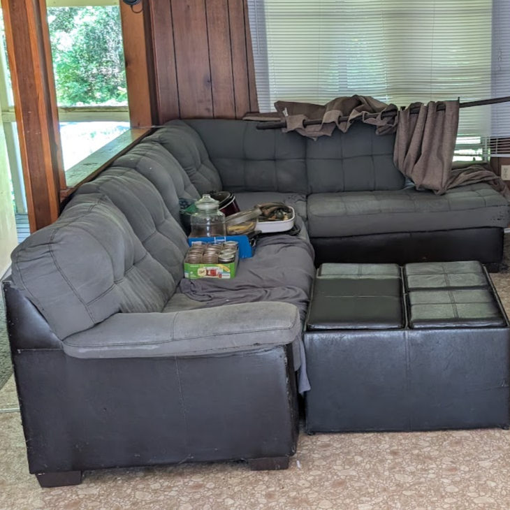 Brown Couch in living room