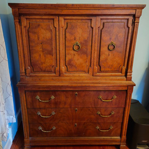 Wardrobe with drawers from estate